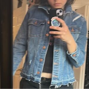 Grunge Blue Denim Jacket